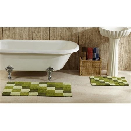 BETTER TRENDS Better Trends 2PC2440HU Tiles Bathrug; Hunter - 24 x 40 in. 2 Pieces 2PC2440HU